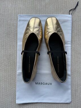 The Phoebe by Margaux in Crinkle Nappa Gold